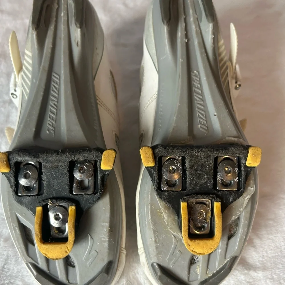 Specialized Torch Road Cycling Shoes Women 39.5 White Strap Lightweight